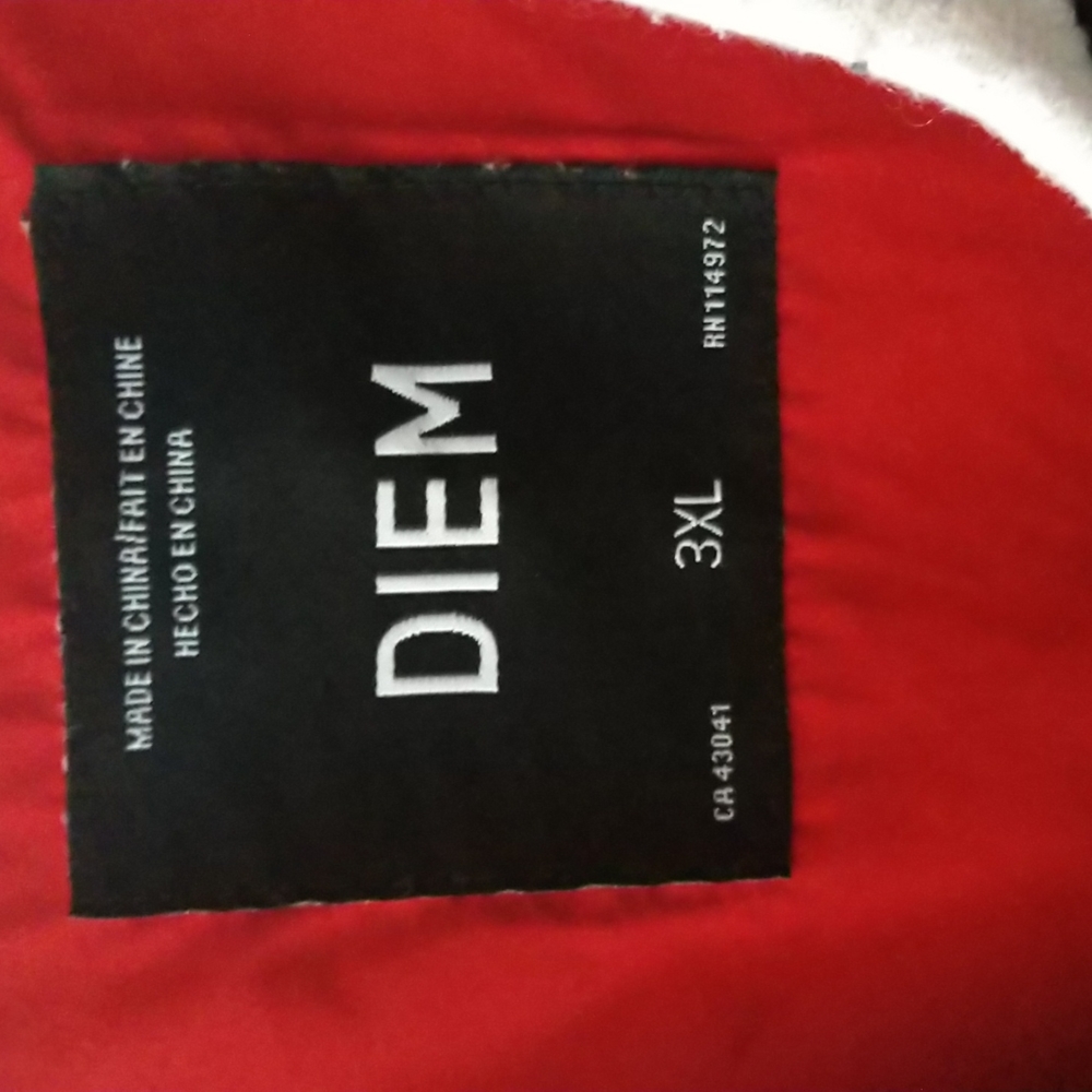 Diem Color Block Heavyweight Long Sleeve Lined Jacket 3XL - Picture 6 of 6